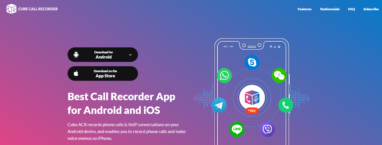 CUBE CALL RECORDER Screenshot 1